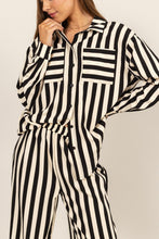 Load image into Gallery viewer, HYFVE Striped Button Up Shirt and Pants Set