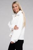 Ambiance Apparel Cozy Sherpa Button-Front Jacket