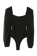 Load image into Gallery viewer, Lilou LS shirring sleeve bodysuit