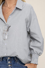 Load image into Gallery viewer, Nuvi Apparel Striped raglan sleeve shirt
