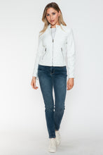Load image into Gallery viewer, Snobbish PU Leather Zip Up Jacket with Pockets