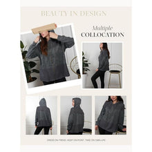 Load image into Gallery viewer, Waffle Stitch Spliced Hoodie Sweatshirt, Medium, 22M-199T002