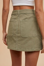 Load image into Gallery viewer, Annie Wear Cargo Denim Mini Skirt