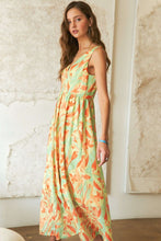 Load image into Gallery viewer, ADORA Abstract Floral V-Neck Maxi Dress