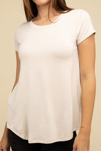 Load image into Gallery viewer, ZENANA Round Hem Rayon Short Sleeve Top