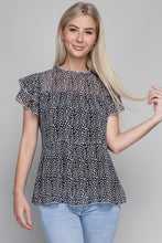 Load image into Gallery viewer, Nuvi Apparel Tiered chiffon blouse