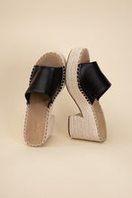 Load image into Gallery viewer, LOCK-1 ESPADRILLE MULE HEELS