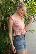 Load image into Gallery viewer, Lilou SL ruffled top with flare