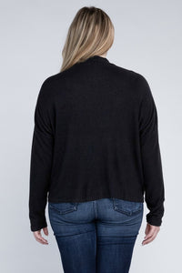 Ambiance Apparel Plus Drop Shoulder Long Sleeve Top