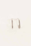 Lovoda Thin Stone Hoop Earrings