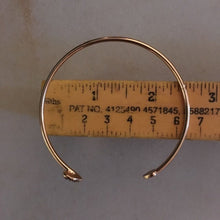 Load image into Gallery viewer, Crystal Double Heart Cuff Opening Bracelet 10E-J015