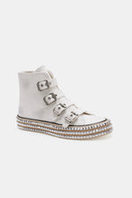 Load image into Gallery viewer, Beast Fashion Multi-Buckle Straps Studded Platform Sneakers