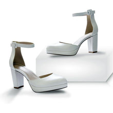 Load image into Gallery viewer, Closed Round Toe Chunky Block Pumps Shoes, Size 9, 12C-191S001