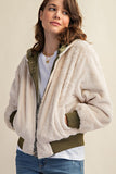 Sweet Generis REVERSIBLE ALL WEATHER FUR LINED BOMBER JACKET