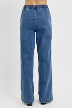 Load image into Gallery viewer, RISEN Full Size Elastic Waist Wide Leg Jeans Plus Size