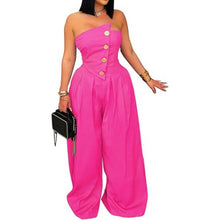 Load image into Gallery viewer, Strapless Wide Leg Jumpsuit, Size XL, 4K-147J001