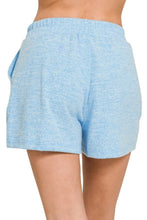 Load image into Gallery viewer, Soft Melange Hacci Elastic Waist Band Shorts Back