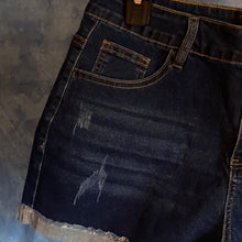 Load image into Gallery viewer, Denim Blue Women's Shorts, 2XL, 3J-129B003