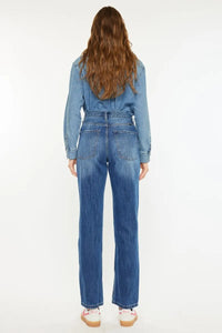  High Rise 90's Boyfriend Jeans Back