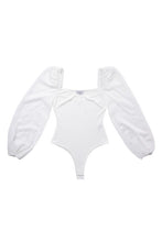 Load image into Gallery viewer, Lilou LS shirring sleeve bodysuit