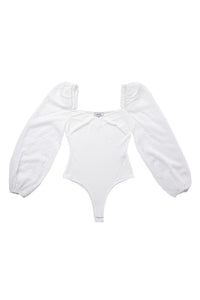 Lilou LS shirring sleeve bodysuit