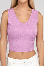 Load image into Gallery viewer, ZENANA Ribbed Scoop Neck Cropped Sleeveless Top