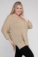 Load image into Gallery viewer, eesome Plus Size Crew Neck Knit Sweater