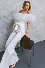 Load image into Gallery viewer, A POWER MOOD WHITE DENIM JUMPSUIT