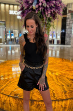 Load image into Gallery viewer, Black Ruffle High Waist Shorts