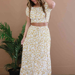 Top and Long Skirt Set Front