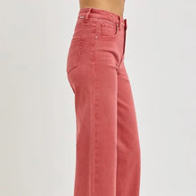 Load image into Gallery viewer, High Rise Tummy Control Wide Leg Jeans, Size 5(27) Side