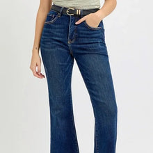 Load image into Gallery viewer, RISEN Tummy Control Frayed Hem Flare Jeans Front