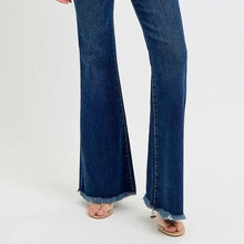 Load image into Gallery viewer, RISEN Tummy Control Frayed Hem Flare Jeans, Size 11(30) B006