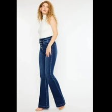 Load image into Gallery viewer, Kancan Button Fly High Rise Flare Jeans, 11/29, B012
