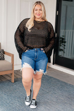 Load image into Gallery viewer, WHITE BIRCH Ask Anyway Fishnet Sweater
