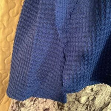 Load image into Gallery viewer, Zenana Blue Brushed Waffle Exposed Seam Top, size S/M, T009