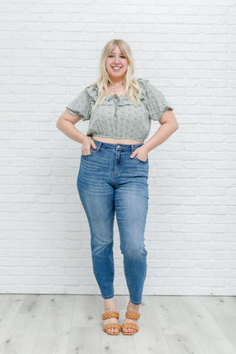VERY J Golden Hour Top in Sage