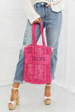 Fame Tropic Babe Staw Tote Bag