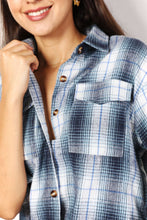 Load image into Gallery viewer, Double Take Plaid Dropped Shoulder Shirt