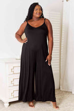 Load image into Gallery viewer, Double Take Full Size Soft Rayon Spaghetti Strap Tied Wide Leg Jumpsuit