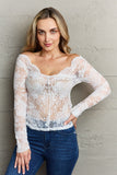 Ninexis Be Kind Off The Shoulder Lace Top