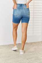 Load image into Gallery viewer, Judy Blue Full Size Tummy Control Double Button Bermuda Denim Shorts