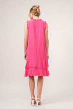 Load image into Gallery viewer, And The Why Washed Fringe Detail Tiered Dress