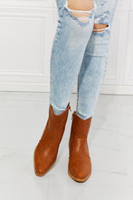 Load image into Gallery viewer, MMShoes Watertower Town Faux Leather Western Ankle Boots in Ochre