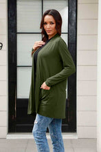 Load image into Gallery viewer, Basic Bae Full Size Open Front Long Sleeve Cardigan with Pockets