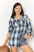 Load image into Gallery viewer, Double Take Plaid Dropped Shoulder Shirt