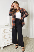 Load image into Gallery viewer, Double Take Plaid Dropped Shoulder Shirt