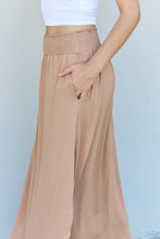 Load image into Gallery viewer, Doublju Comfort Princess Full Size High Waist Scoop Hem Maxi Skirt in Tan