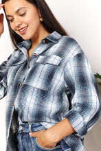 Load image into Gallery viewer, Double Take Plaid Dropped Shoulder Shirt