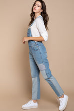 Load image into Gallery viewer, POL Front Chest Zipper Slim Leg Denim Overalls